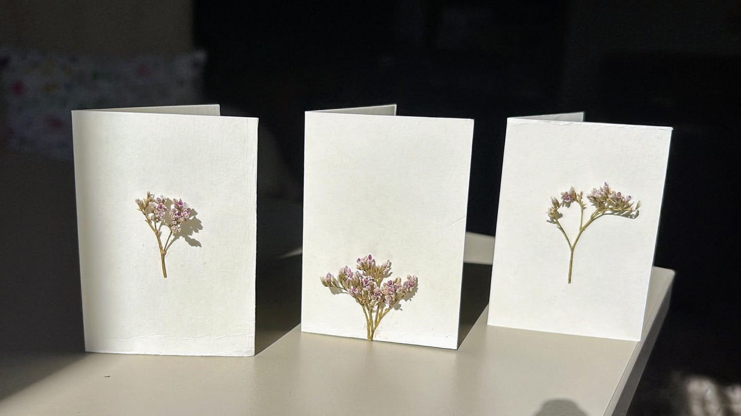 Felicitări cu flori naturale | Șoapte roz