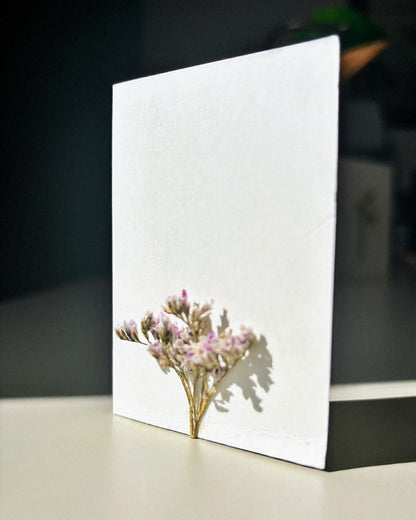 Felicitări cu flori naturale | Șoapte roz