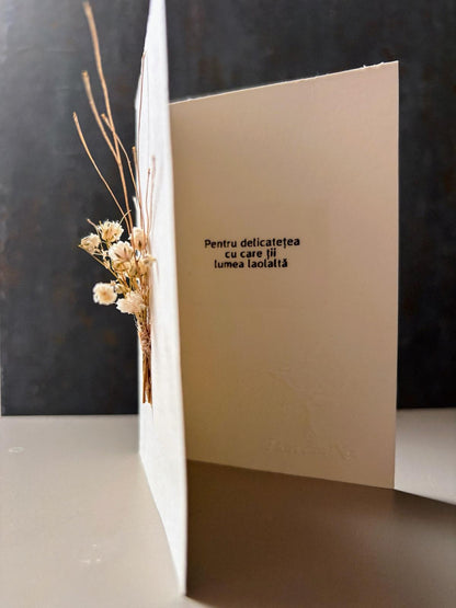 Congratulations with natural flowers | White whispers