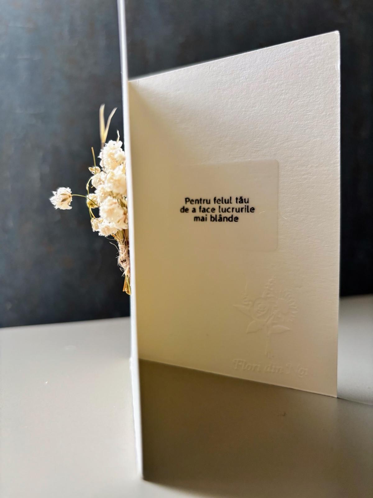 Congratulations with natural flowers | White whispers